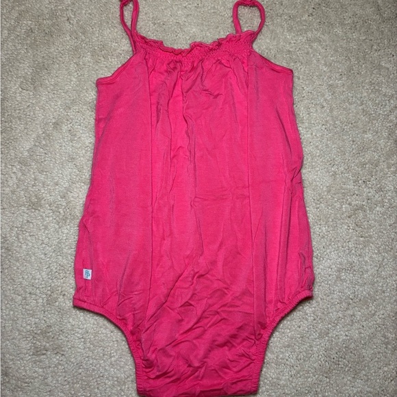 Posh Peanut fuchsia Pink Baby Bubble Romper - size 2T - Picture 4 of 5
